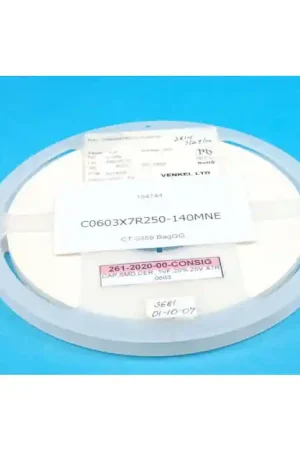VENKEL LTD - C0603X7R250-140MNE - Capacitor, SMD. 1uF 25V. Package of 100. Limited Time