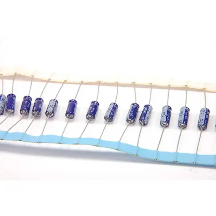 Fast Shipping NICHICON - TVX1H010M - Capacitor, Electrolytic. 1uF 50V. Package of 25.