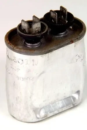 General Electric - 21L6011 - Capacitor, oil-filled. 1uF 660VAC 60Hz. Motor Run Capacitor, Used. Super Sale