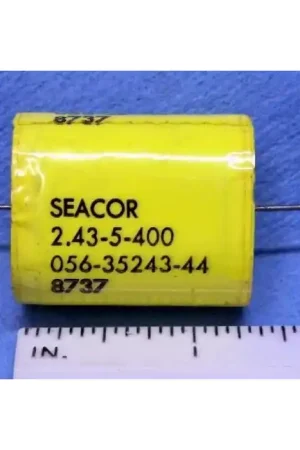SEACOR - 056-35243-44 - Capacitor, Non-polarized. 2.43uF 400V, Metalized Polyester Film Audio, Package of 5. Hot Picks