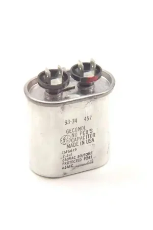 Premium General Electric - 26F6619 - Capacitor, Oil-Filled. 2.5uF 660VAC.