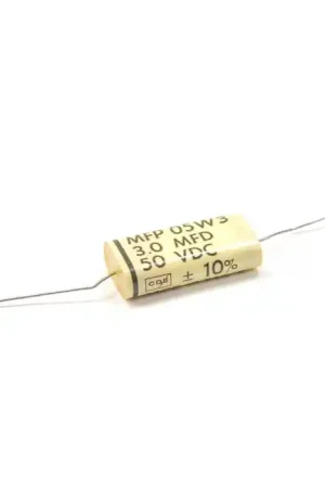 Cornell Dubilier - CDE - MFP05W3 - 3uF 50VDC - Capacitor, Polyester Film & Foil. 3uF 50V. Clearance
