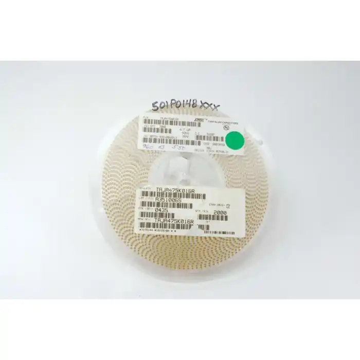 Sale AVX - TAJA475K016R - Capacitor, tantalum. 4.7uF 16V. Package of 25.