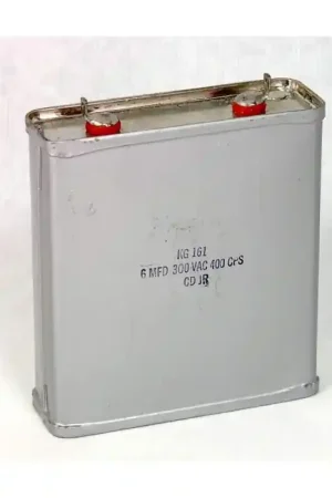 Cornell Dubilier - KG161 - Capacitor, Oil-Filled. 6uF 300VAC 400CPS. Final Sale