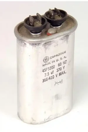 General Electric - 45F5202 - Capacitor, oil-filled. 7.5uF 370VAC 60Hz. Trending