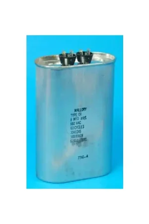 Mallory - 38BX6608 - Capacitor, Oil-Filled Metallized Polypropylene Film. 8uF 660VAC, Type CR. Special Offer