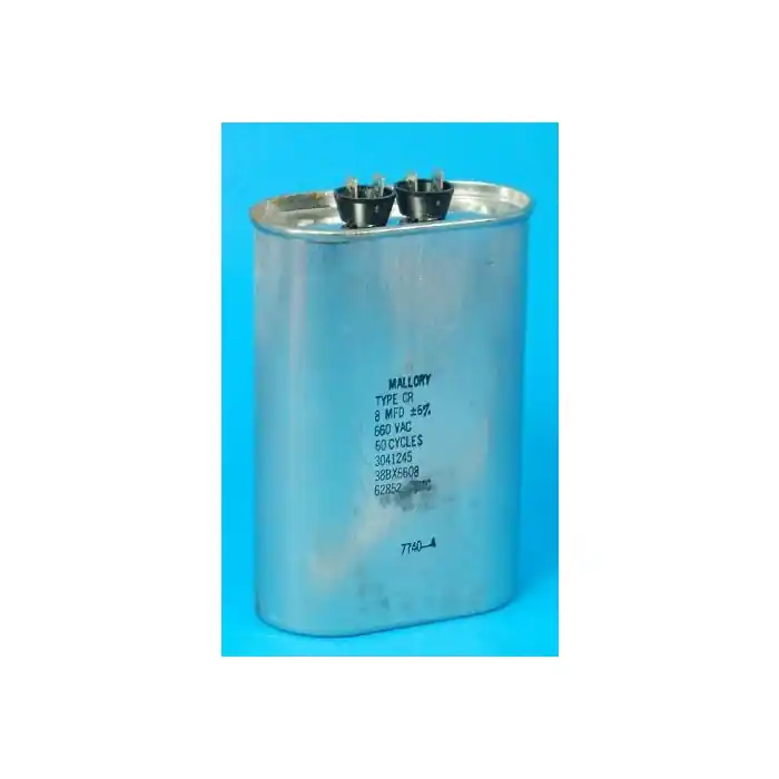 Mallory - 38BX6608 - Capacitor, Oil-Filled Metallized Polypropylene Film. 8uF 660VAC, Type CR. Special Offer