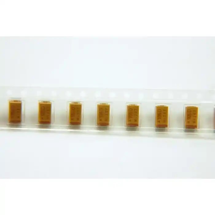 Secure Checkout AVX/Kyocera - TAJC106K020R - Capacitor, tant. 10uF 20V. Package of 100/reel.