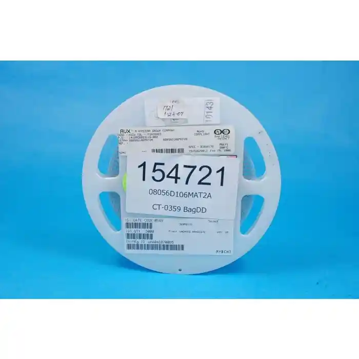 One Day Deal AVX/Kyocera - 08056D106MAT2A - Capacitors, SMD. 10uF 6.3V. Package of 1.6K.