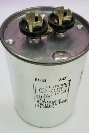 Special Discount GENERAL ELECTRIC - 61L242 - Capacitor, Oil-Filled. 12uF 660VAC 60Hz.