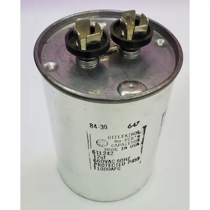 Special Discount GENERAL ELECTRIC - 61L242 - Capacitor, Oil-Filled. 12uF 660VAC 60Hz.