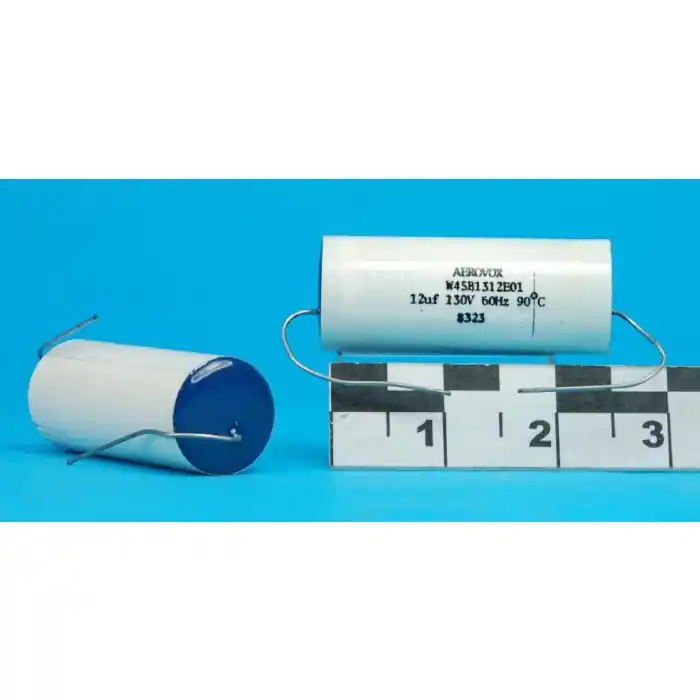 Markdown Aerovox - W45B1312E01 - Capacitor, Metalized Film Polypropylene, 12uF 130VAC.
