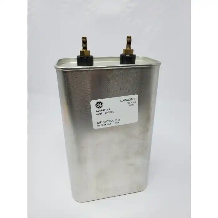 Luxury General Electric - A26F6919 - Dielektrol VIIA - Capacitor, Oil-filled. 40uF 600VDC, LN / Removed from New Equipment.
