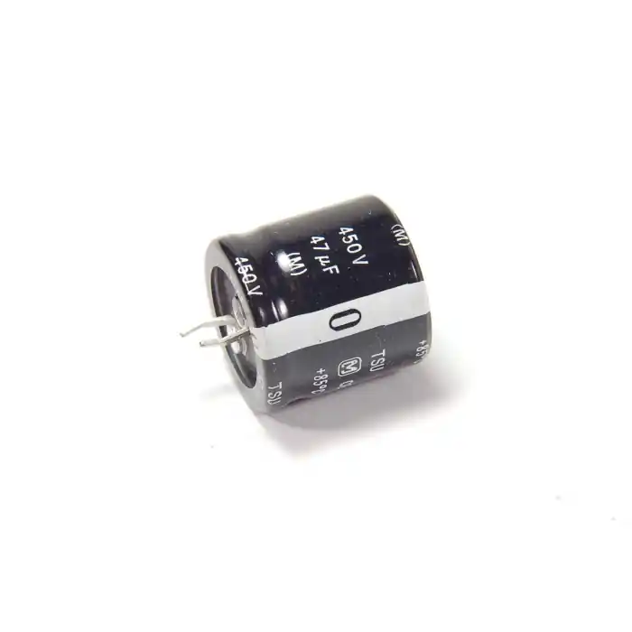 PANASONIC/MATSUSHITA - ECES2WU470J - Capacitor, electrolytic. 47uF 450VDC. Hot Picks