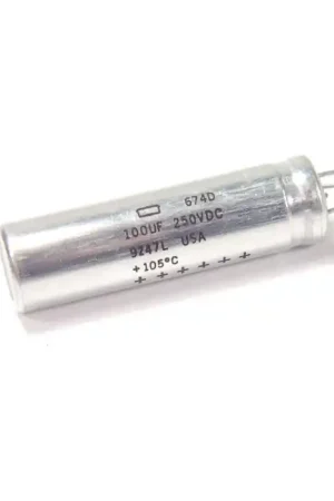 Top Pick NIPPON CHEMI-CON - 674D/100UF/250VDC - Capacitor, Electrolytic. 100uF 250VDC.