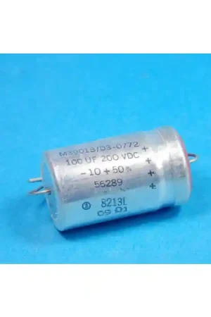Hassle-Free Returns CDE - M39018/03-0772 - Capacitor, Electrolytic. 100uF 200VDC.