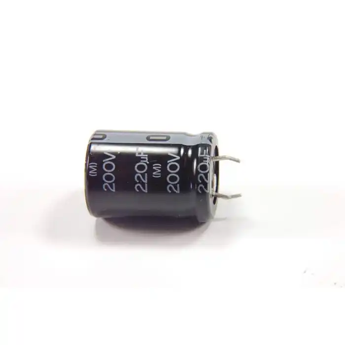 Place Order PANASONIC/MATSUSHITA - ECES2DU221E - Capacitor, Electrolytic. 220uF 200VDC.