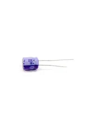 Viral PANASONIC/MATSUSHITA - CAP3029 - Electrolytic. 220uF 16V. Package of 4.