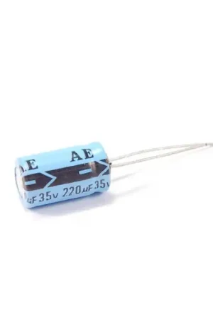 Free Shipping AE - CAP2042 - Electrolytic. 220uF 35V. Package of 10.