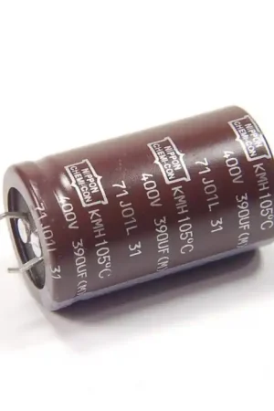 Secure Checkout NIPPON CHEMI-CON - LGU4D390 - CAP1027 - Capacitor, Electrolytic. 390uF 400VDC.