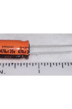 Vishay Sprague - 515D477M035CG6A - Capacitor, Electrolytic. 470uF 35V. Buy Direct