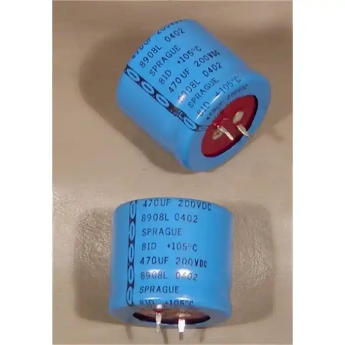 Sprague - 81D471M200MB5 - Capacitor, electrolytic. 470uF 200V. Super Sale