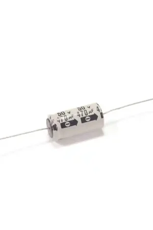 EDMAR ELECTRONICS - CAP403 - Capacitor, electrolytic. 470uF 50VDC. Axial. Luxury