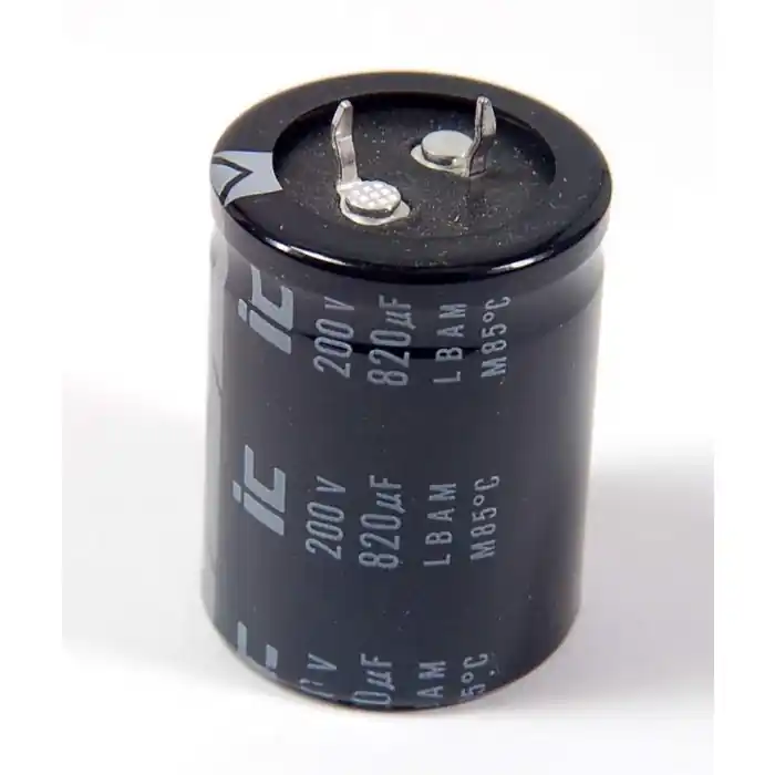 Unidentified MFG - 827LBA250M2DF - Capacitor, electrolytic. 820uF 200VDC. Last Chance