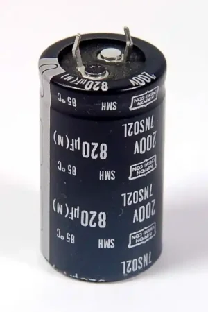 United Nippon Chemi-Con - 7NS02L - CAP287 - 820UF 200VDC New snap-in Electrolytic Capacitor. Certified
