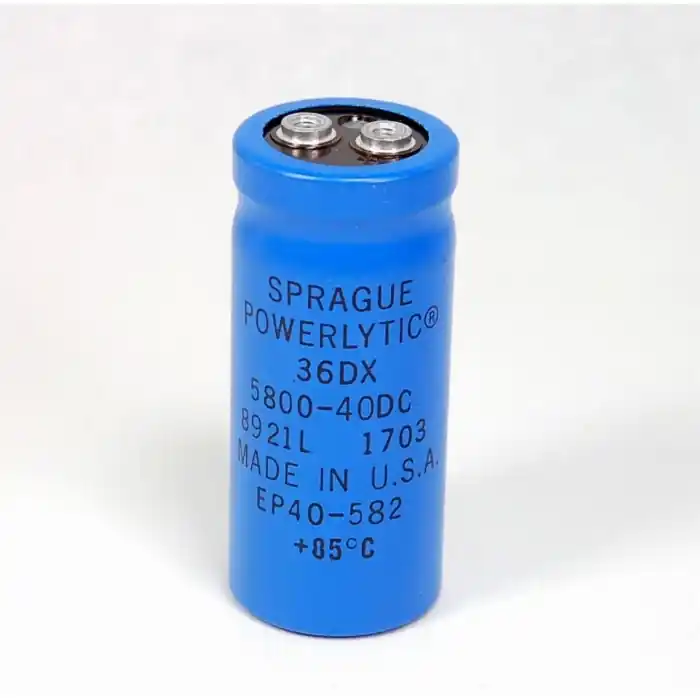 Trusted Brand Vishay Sprague - 36DX582G040AB2A - Capacitor, electrolytic. 5,800uF 40VDC.