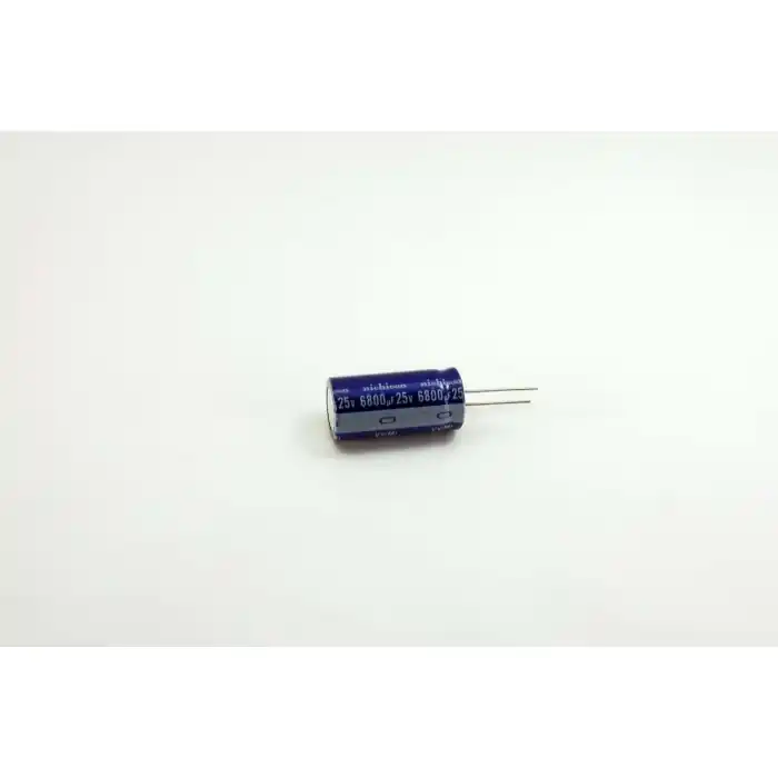 Place Order NICHIcon - UVX1E682MRAY - Capacitor, Electrolytic. 6800uF 25V.