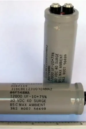 Mepco/Electra - 3186BE123U030AMA2 - 12,000uF 30VDC Electrolytic Capacitor Original
