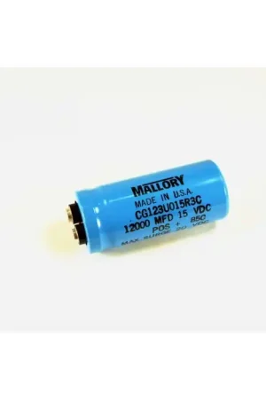 Clearance Mallory - CG123U015R3C - Capacitor, electrolytic. 12,000uF 15VDC.
