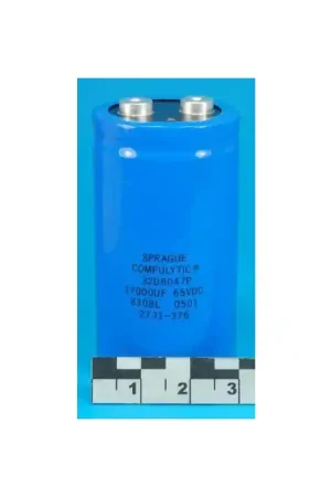 Hot Picks Sprague Compulytic - 32D8047P - Capacitor. 17,000uF 65VDC, Aluminum Electrolytic Computer Grade, New.