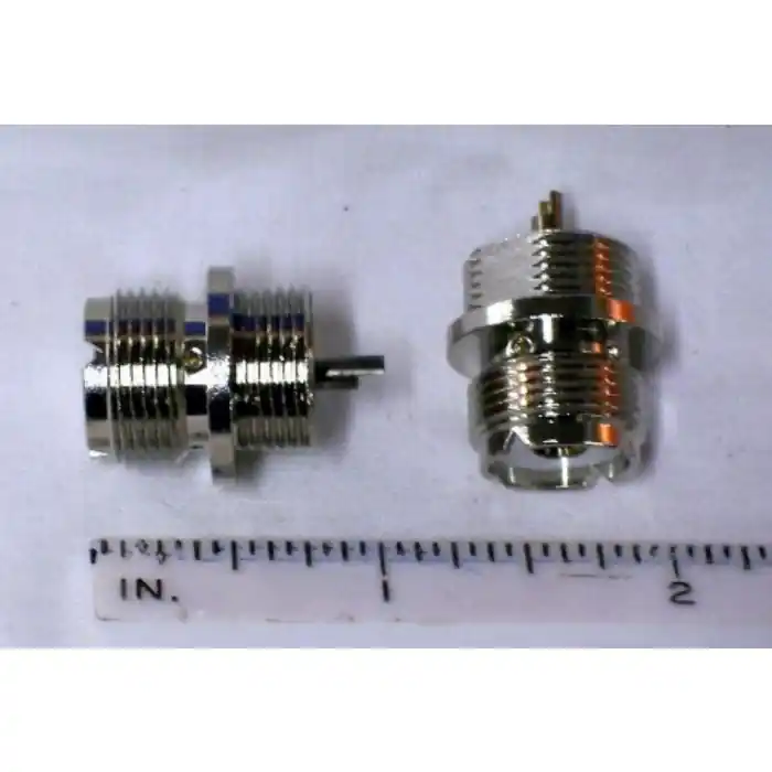 Budget CTI - 4306000 – UHF RF Coaxial Connector N SO-239 Female Bulkhead Receptacle Rear Mount