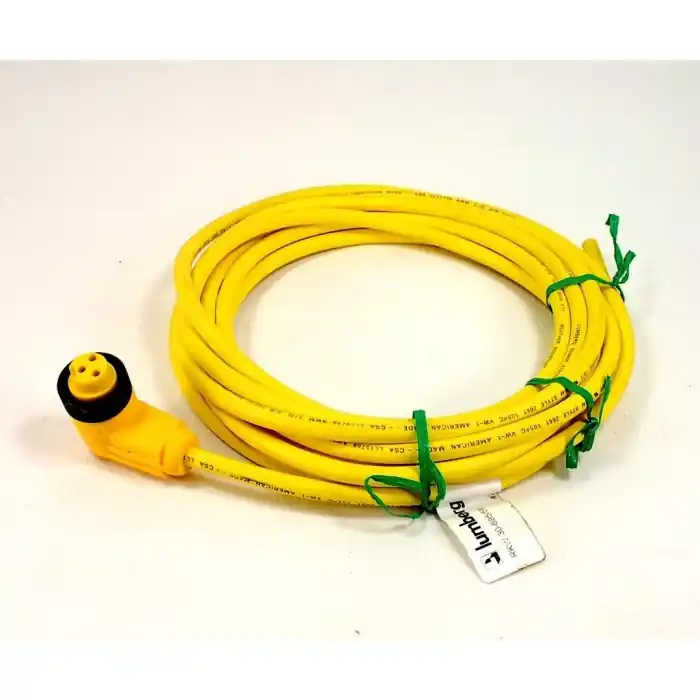 Markdown LUMBERG - RKW30-695/5M - 3-Cond #18 Right Angle Female Quick Disconnect Plug, 5M Cord Set