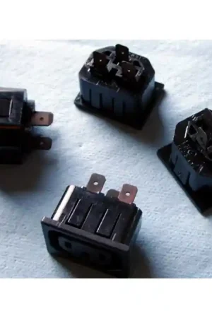 K+B - KB Electronics - 43R03 - Connector, Power. IEC AC Female. Appliance Socket, 6Amp 250VAC. Weekend Sale