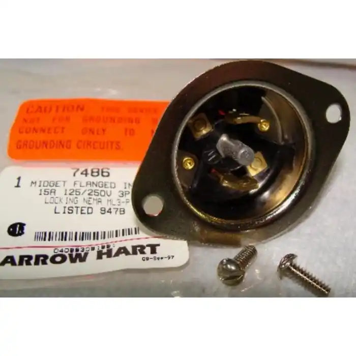 In Demand ARROW -HART - 7486 - Connector, power. 3P 15Amp 125/250V.