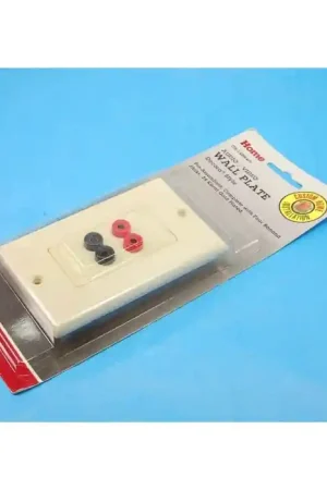Direct From Manufacturer PFANTONE - CH-14BN41V - Wall Plate. Dual Gang with 4 Banana Jacks.
