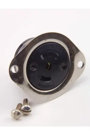Big Sale Hubbell Wiring Device-Kellems - HBL7487 - 15Amp (F) 125/250VAC Panel Mount Twist Lock Flange Receptical