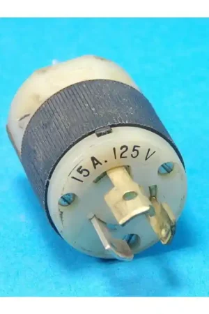 HUBBLE - HBL4720C - Connector. L5-15P, 125 VAC 15Amp, Twist Lock Male connector, Used Removed from Equipment. Popular