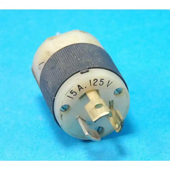 HUBBLE - HBL4720C - Connector. L5-15P, 125 VAC 15Amp, Twist Lock Male connector, Used Removed from Equipment. Popular