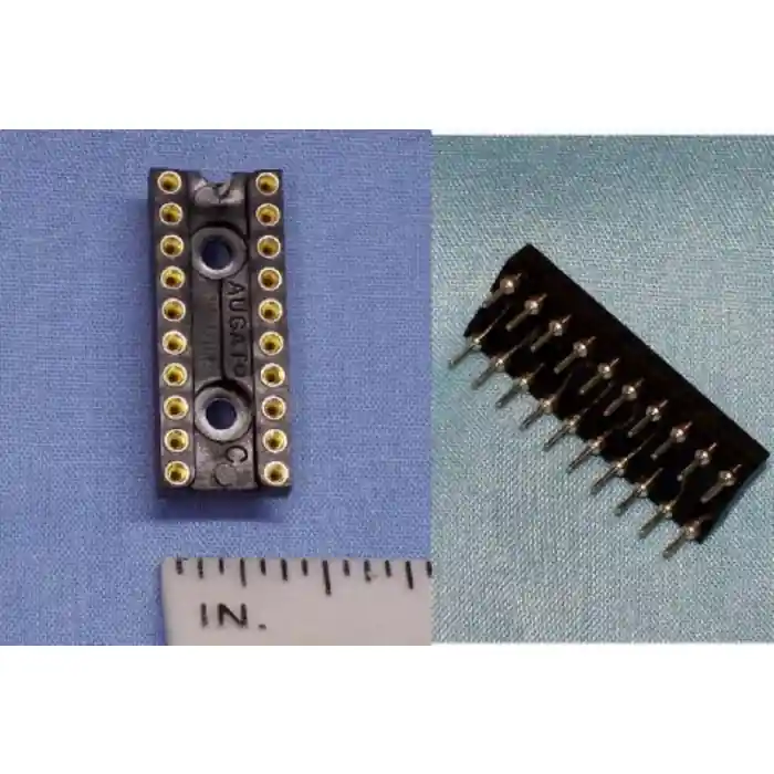AUGAT - 820-AG11D - 6-1437537-6 - Connector, IC Socket. 20 Dip. Clearance