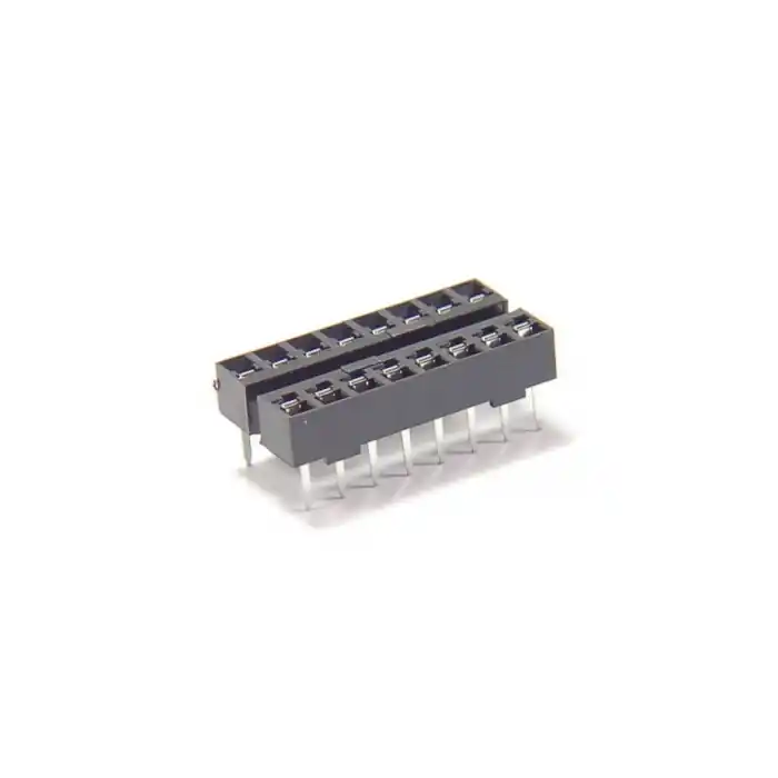 Original Burndy - DILB16P-123T - Connector, IC socket. 16 Dip. Package of 30.