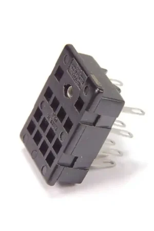 AMPHENOL - 8-074 - 4-Pole Relays Sockets Chassis Mount, 14 Solder Pins High Quality