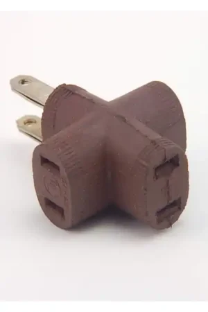 Grab Now General Electric - 6-062-1 - Connector, Power. 3 Way Outlet Adpater, 2Conductor, 15Amp 125VAC.