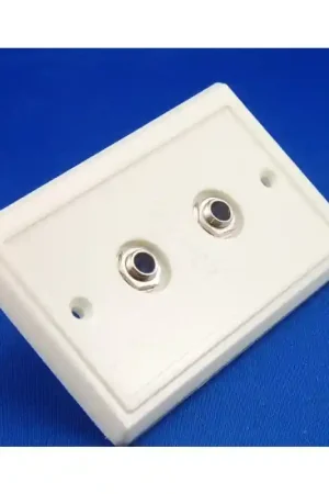 Hot Deal FEN-TONE - SWJ-20-228 - Stereo wall jack with two plugs.