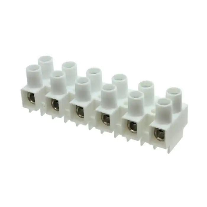 Altech - HE10HWPR/06 - Connector Terminal Block, Eurostrip 6 position, 15 mm Spacing 50A Bulk Order
