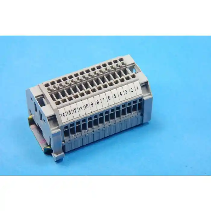 WAGO - 208-002/676-000 - Connector, Rail Mount Terminal Block. 14 x 2. Super Sale