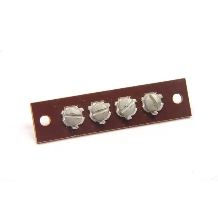 Unidentified MFG - 7-115 - Connector, Terminal Strip. 4 Position, Bakelite / Phenolic Screw Type Best Seller